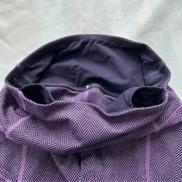 Lululemon Rebel Runner Crop Herringbone Purple 4 - Picture 7 of 12